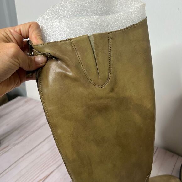 Sam Edelman Penny Leather Riding Boot Tall Taupe Tan Brown - Picture 5 of 12